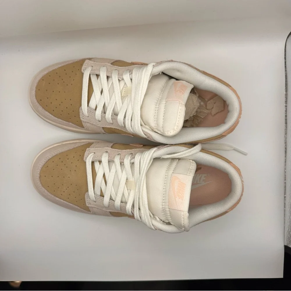 Nike Women's Cream and Tan Sneakers - Picture 9 of 12